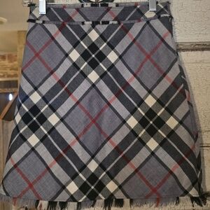 JCrew Plaid A-Line Skirt Sz. 0P Sz. 26 Sz. Small EUC!